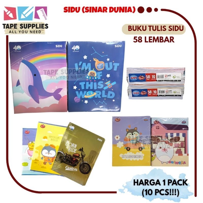 

Buku Tulis SIDU 58 LEMBAR (10 PCS)