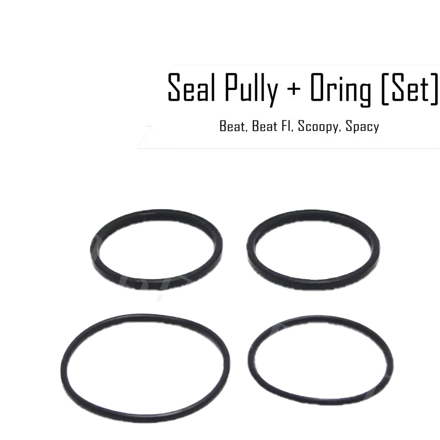 [RNDM] 2 PCS SIL SEAL + 2 PCS ORING PULLY PULY PULI POLI POLLY POLY BEAT KARBU / FI - SCOOPY - VARIO