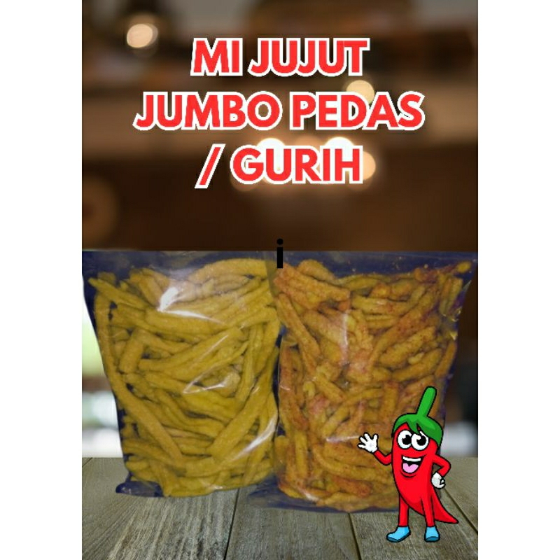 

Kerupuk Mi Jujut jumbo pedas gurih