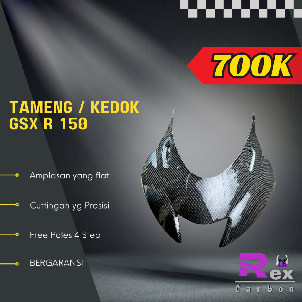 Batok gsx 150/ Tameng gsx Carbon kevlar/ karbon fiber