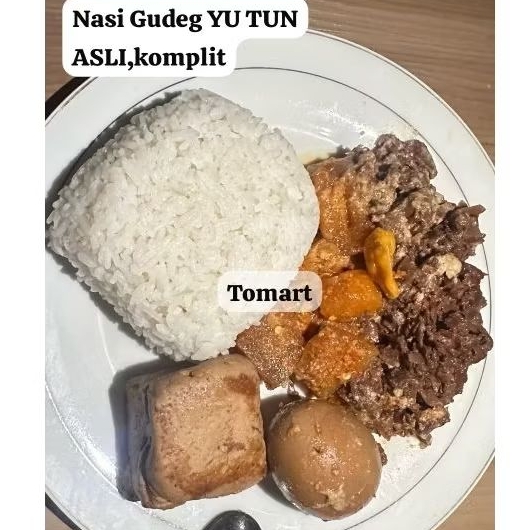 

Nasi gudeg BESEK/DUS komplit gudeg yogya asli yu TUN enak lezat