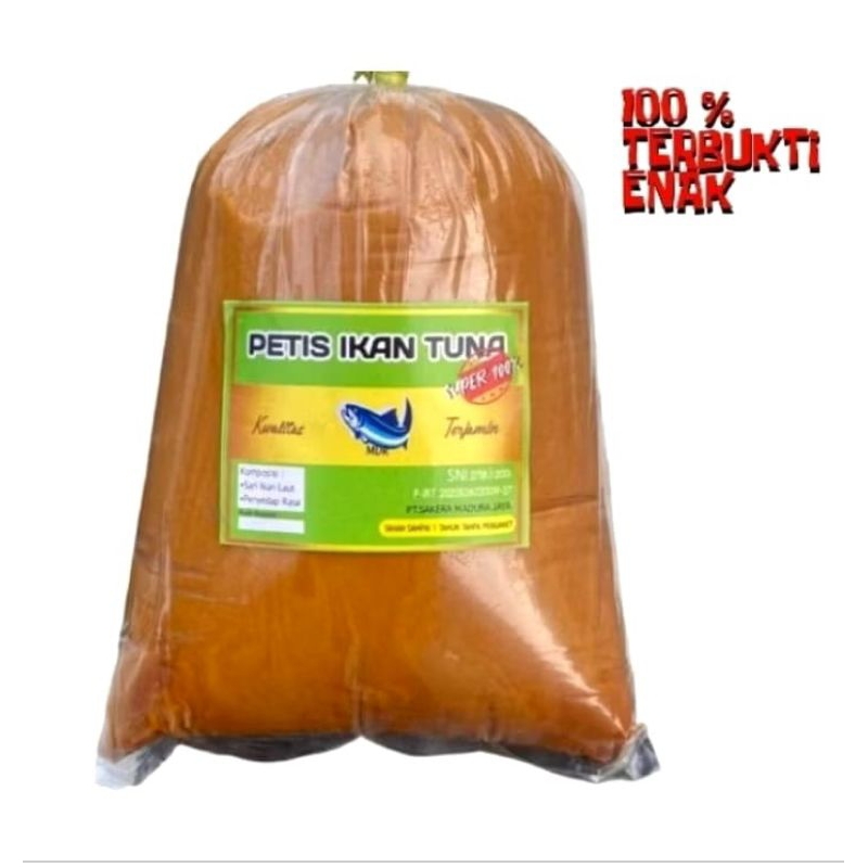 

PROMO TERENAK 1kg Petis Madura Asli Ikan TUNA kemasan Refill (plastik)