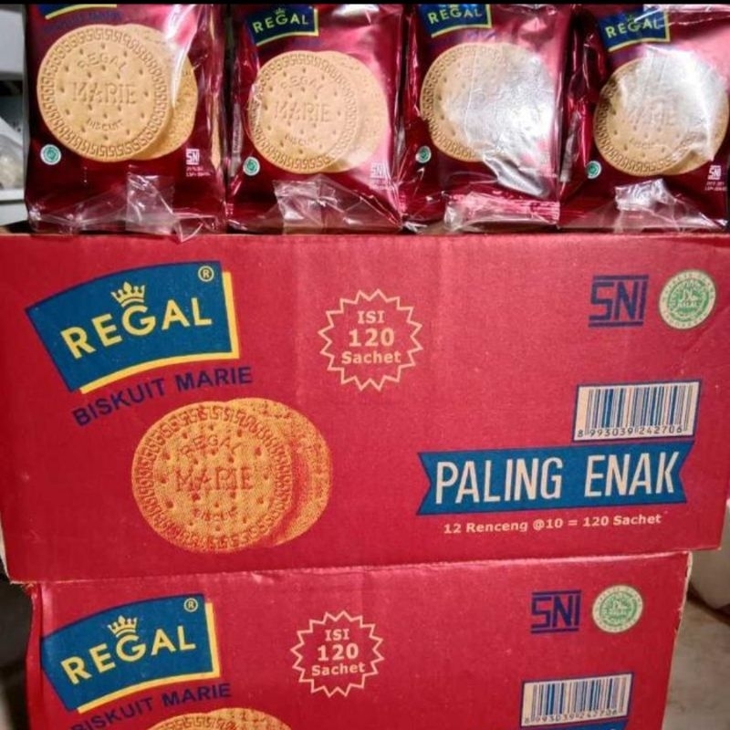 

1 Dus Regal Marie Biskuit Sachet Ecer 1.000 Isi 12 Rcg (120 pcs)