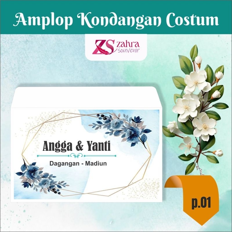 

Amplop Nikahan | Amplop Kondangan Custom Nama isi 50 pcs