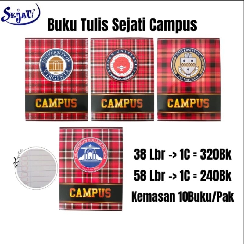 

Buku Tulis Sejati Campus ( 10pcs )