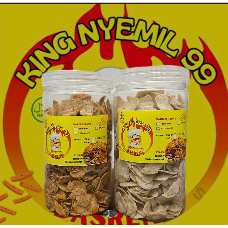 

Basreng Combo Pedas & Original Ayam bawang Toples 1000gr X 2
