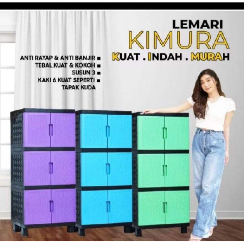LEMARI KIMURA 3 SUSUN MURAH