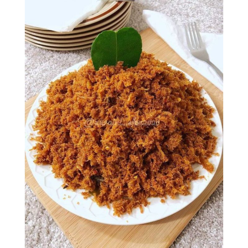 

Abon Ayam 1kg gurih asin dan manis enak 100% asli no campuran