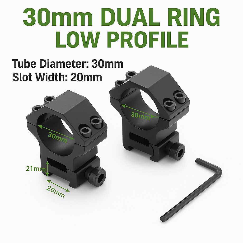 Mounting Rell 22 OD 30 Pendek Mounting Teleskop Rail