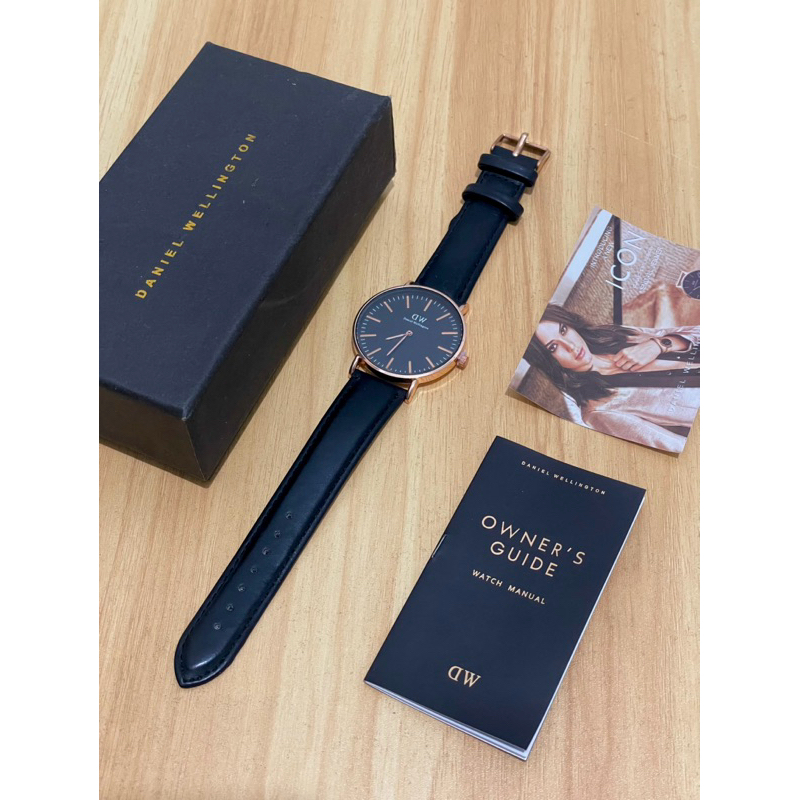 JAM TANGAN PRIA DW Daniel Wellington Tali Kulit BISA COD