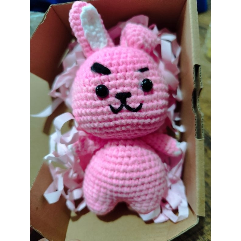[CROKU] PROMO MURAH AMUGURUMI BONEKA RAJUT BT21 COOKIE, KEYCHAIN (GANTUNGAN KUNCI)