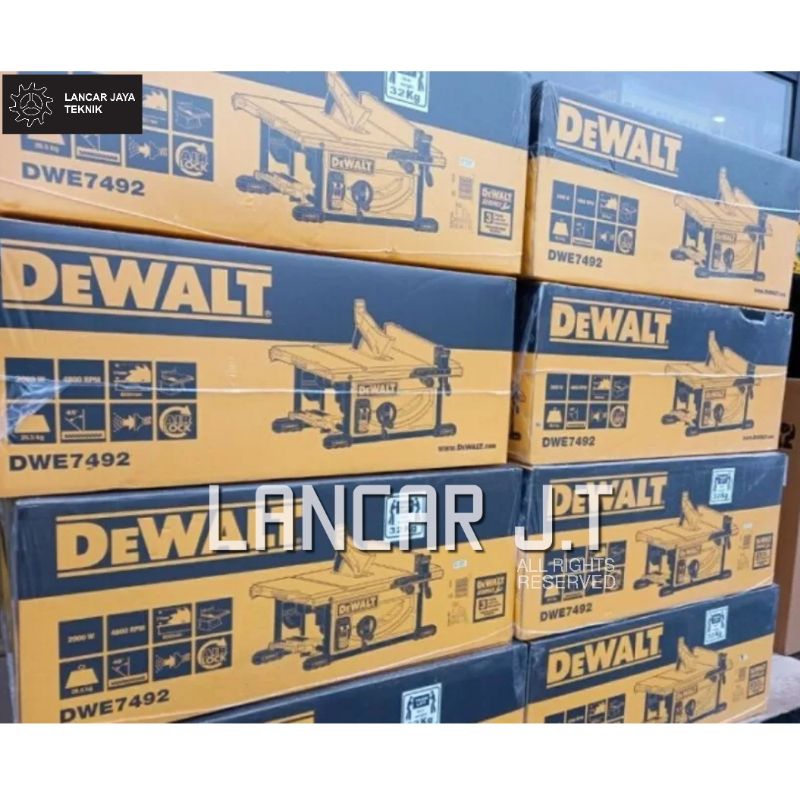 Dewalt DWE7492-KR Table Saw Gergaji Meja Listrik 2000 Watt 250mm DWE 7492-KR