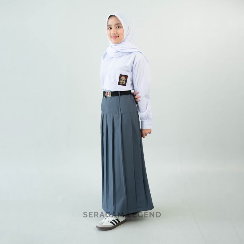 Rok Seragam Sekolah SMA Abu Abu Panjang Baping Rempel - Seragam Legend BDG