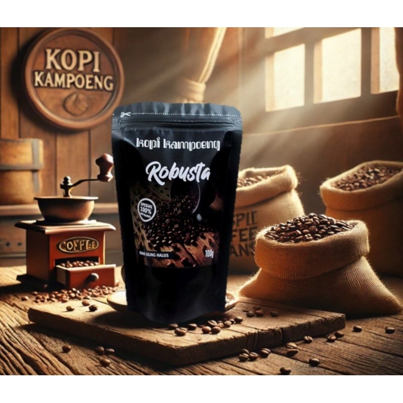 

KOPI BUBUK ROBUSTA JAWA 100G & 200G | GILING HALUS | KOPI KAMPOENG