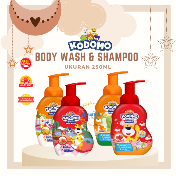 KODOMO Sabun Mandi Body Wash | Shampoo Botol 250ml Pump