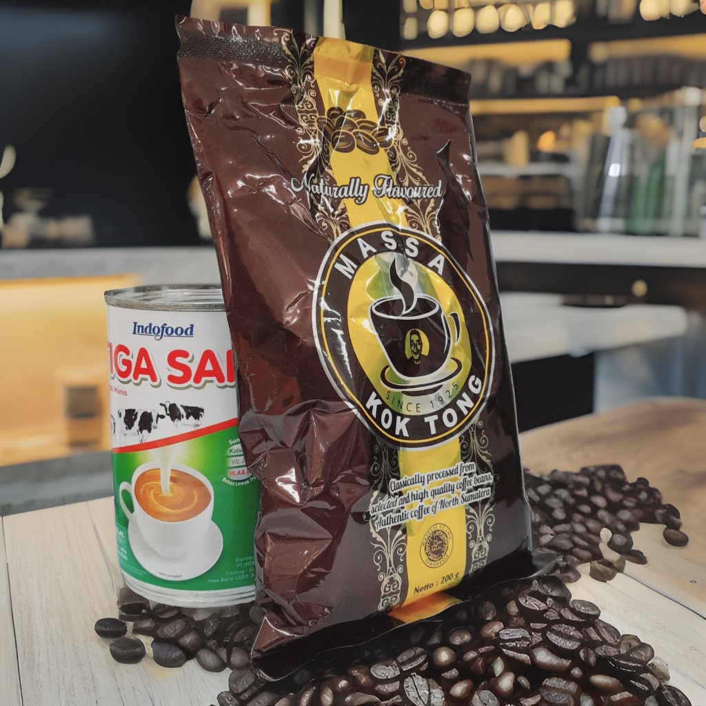 

Bubuk Kopi Kok Tong 200 gram Khas Kota Siantar rasa tidak kalah dengan Premium gr