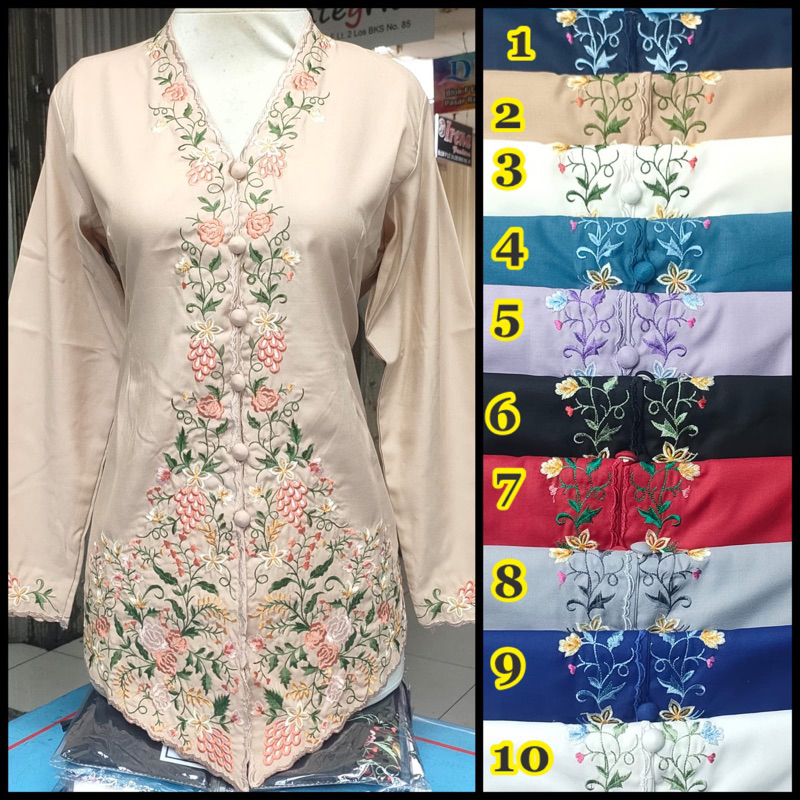 KEBAYA ENCIM SINTA/ KEBAYA ENCIM BORDIR LANGSUNG / KEBAYA ENCIM JUMBO