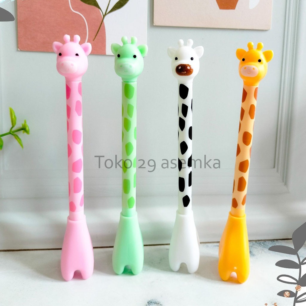 

PULPEN GEL JERAPAH BESAR FULLBODY GIRAFFE ZOO ANIMAL PEN BOLPEN BOLPOIN LUCU ANAK ALAT TULIS SEKOLAH
