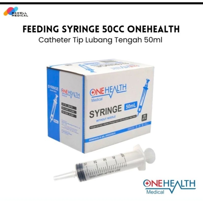 Syringe 50ml Without Needle OneHealth