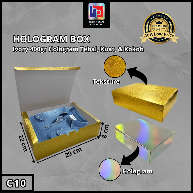 

Kotak Box Kado / Aesthetic Box / Box Hologram / Gift Box / Kotak Hadiah / C10