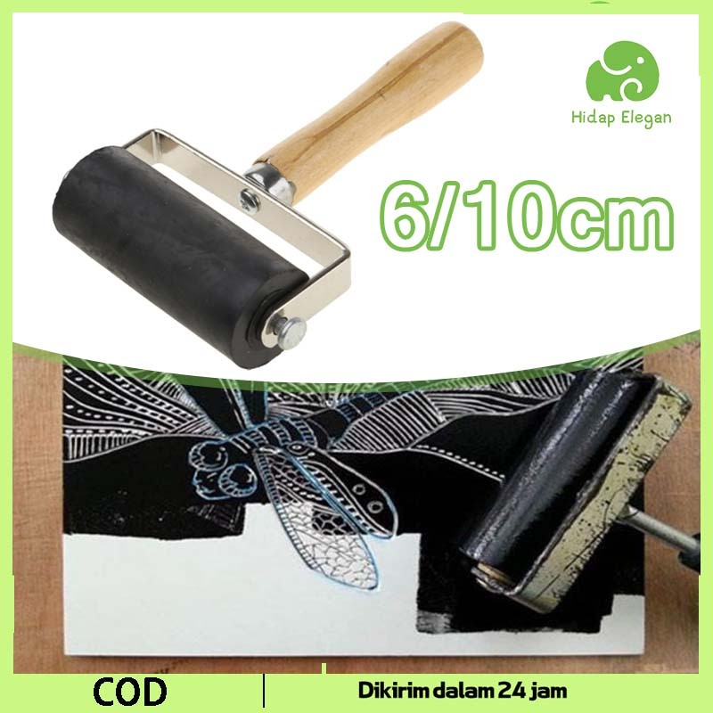 

1pcs Karet Pully Roll Grafis Untuk Printmaking Roller Karet Rubber Alat Roller Karet Loler Roller Karet Rubber