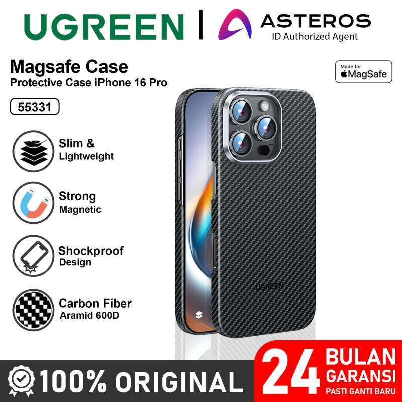 UGREEN FIBER ARAMID PROTECTIVE CASE IPHONE 16 PRO/16 PRO MAX BLACK