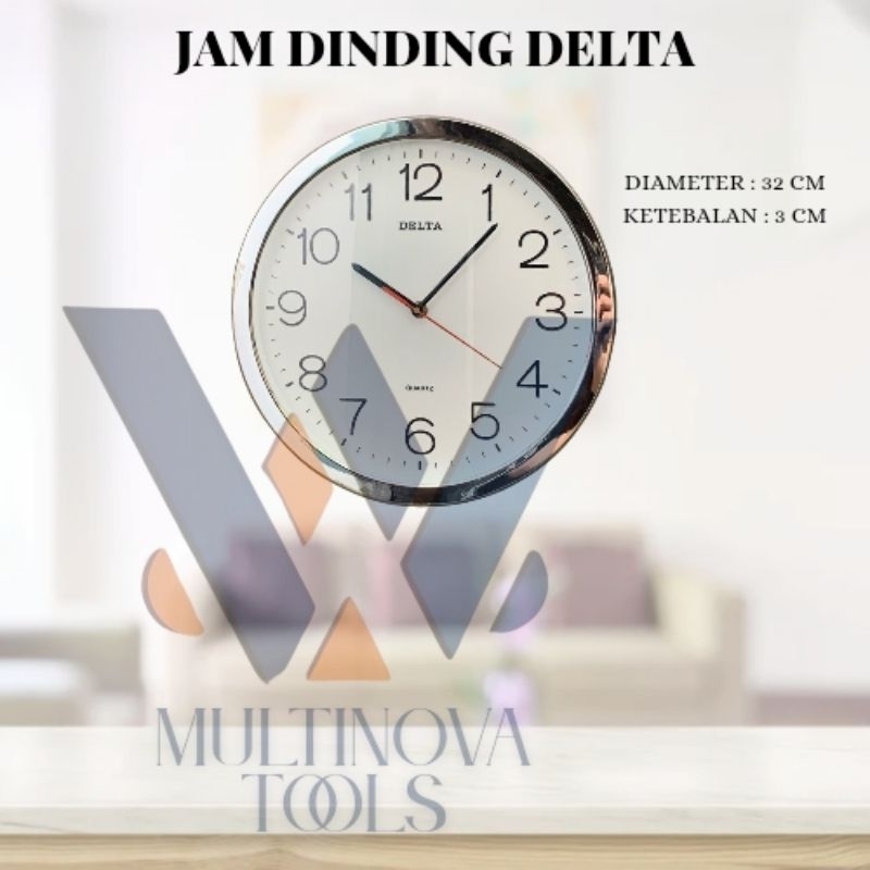 Jam Dinding Analog | Jam Dinding Delta Asli | Mesin Original