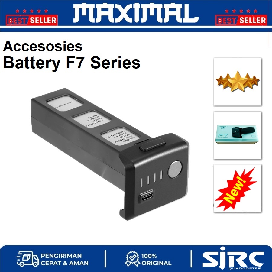 Battery Drone SJRC F7 F7S 4K PRO 11.1V 2600mAh Li-po Baterai Original