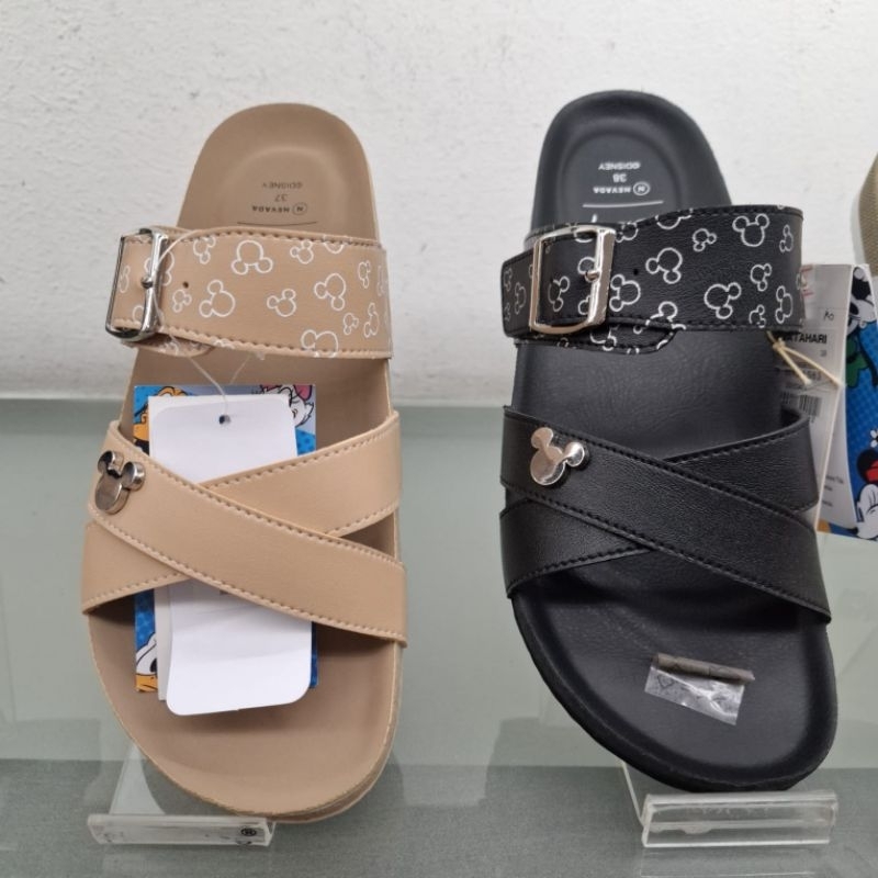 PROMO Sandal Disney X Nevada Wanita Slip on Flat Original