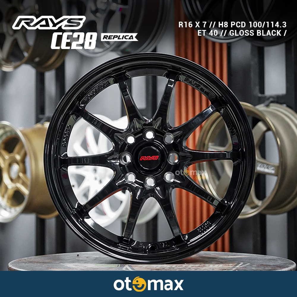Velg Mobil Rays Ce28 Ring 16 Gloss Black
