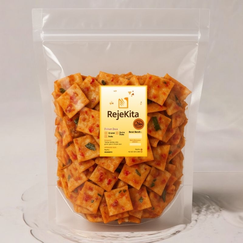 

500GRAM KRIPIK PANGSIT CETAR KRISPY PEDAS DAUN JERUK