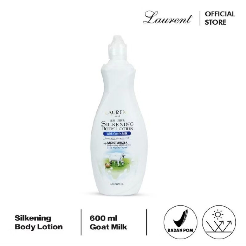 Laurent Silkening Body Lotion/laurent handbody lotion susua kambing/lotion susu kambing/lotion pemut