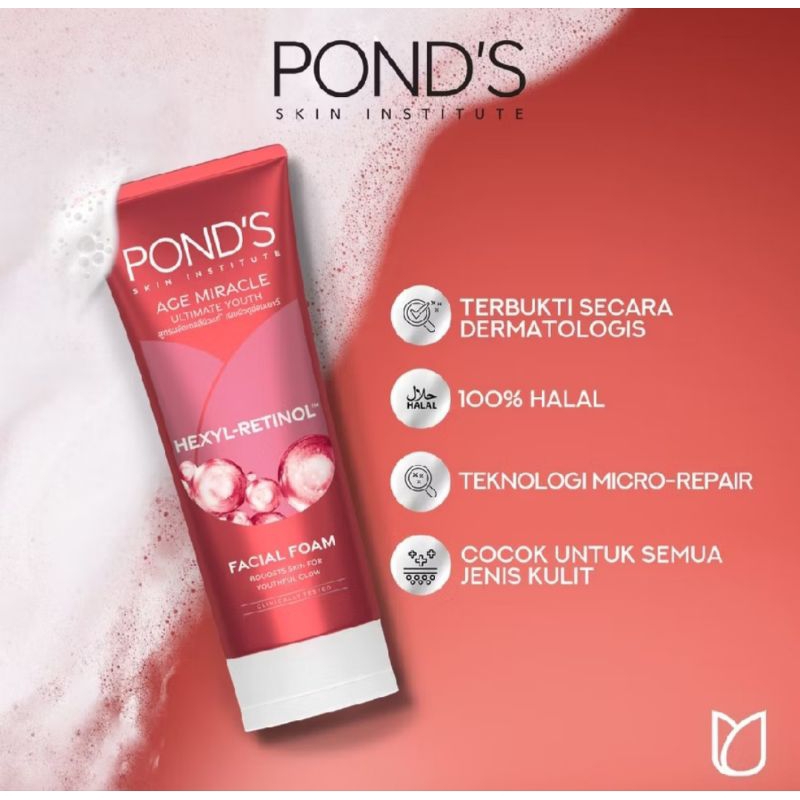 Ponds Age Miracle | Ponds Sabun Cuci Muka Hexyl Retinol 100ml