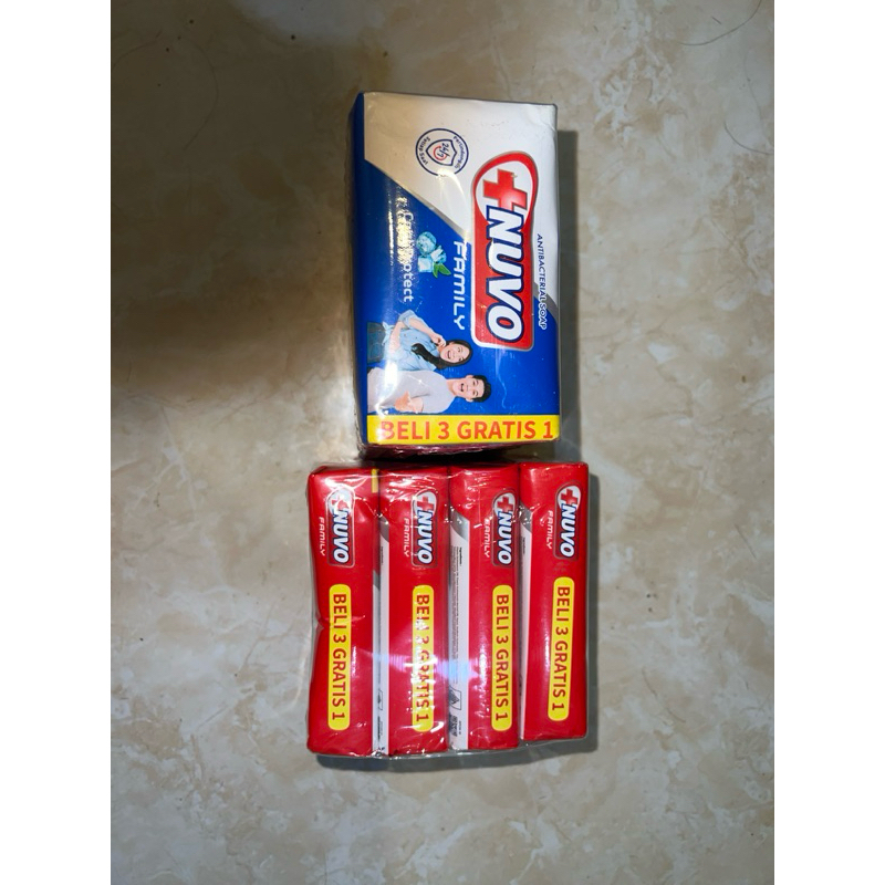 NUVO BANDED SABUN BATANG 100gr x 4bj kemasan banded*