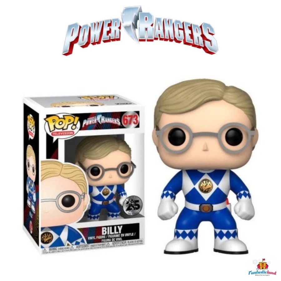 Funko POP Televison Power Rangers - Billy Unmasked Blue Ranger #673