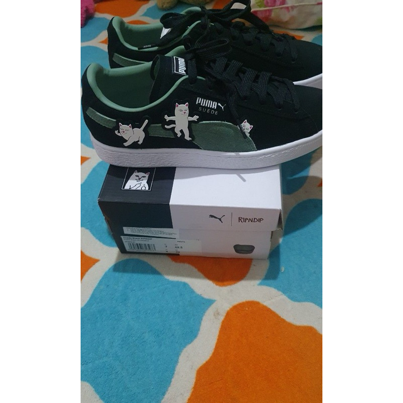 Pumq Suede x Rip N Dip "Black Eucalyptus" Original BNIB