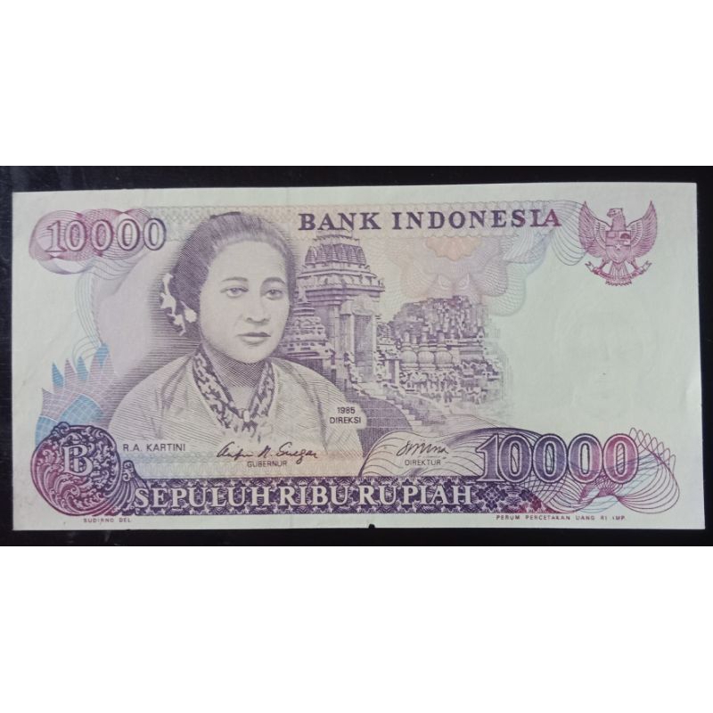 UANGKUNO 10000 RUPIAH  KARTINI THN 1985
