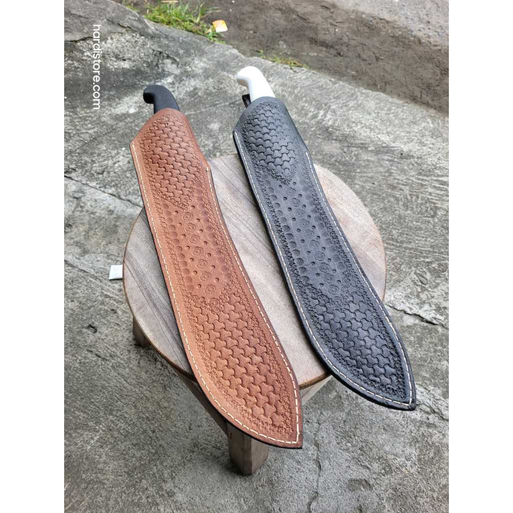 Sarung Kulit Asli untuk Pisau Sembelih Bullnose 31 cm VICTORINOX (5.7403.31) dan TRAMONTINA