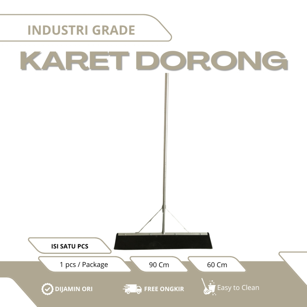 Karet Dorong / Squeeze single karet (Pembersih Lantai)