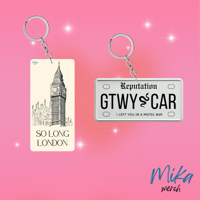 (READY) Gantungan kunci akrilik (lirik lagu Taylor Swift)