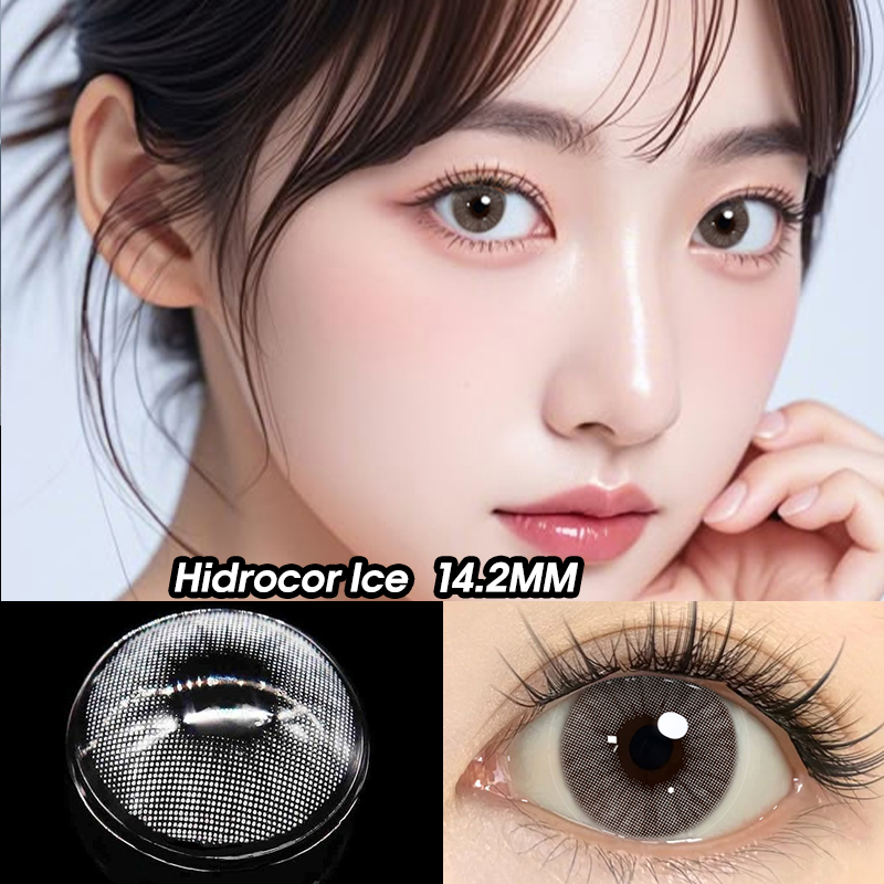(COD+AKL) Softlens Grey Softlens Brown Softlens no ring Softlens 14.0-14.2mm Free lens case