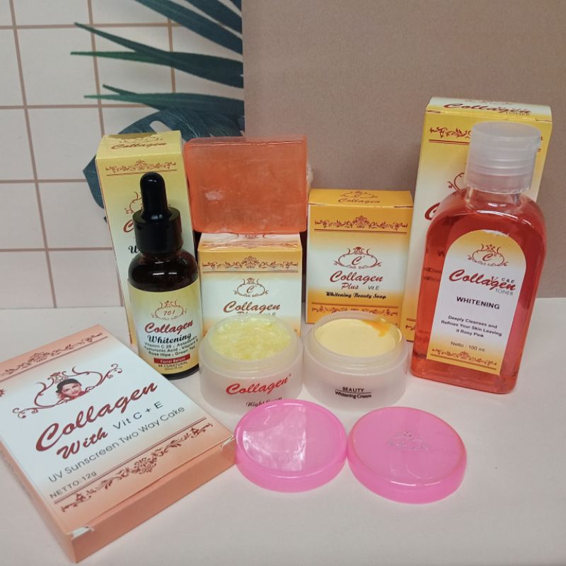 paket collagen original 6in1 bedak
