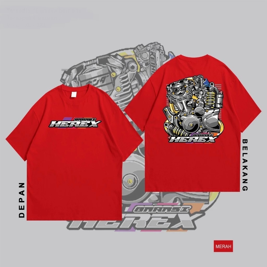 Kaos Herex- kaos Distro motif kata Herex- Tshirt Pria Wanita