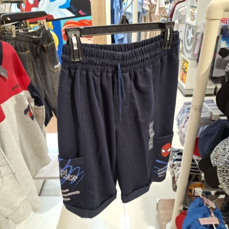 Marvel Spiderman Celana Pendek Kaos Pinggang Karet Anak Laki Laki 4-14th Original