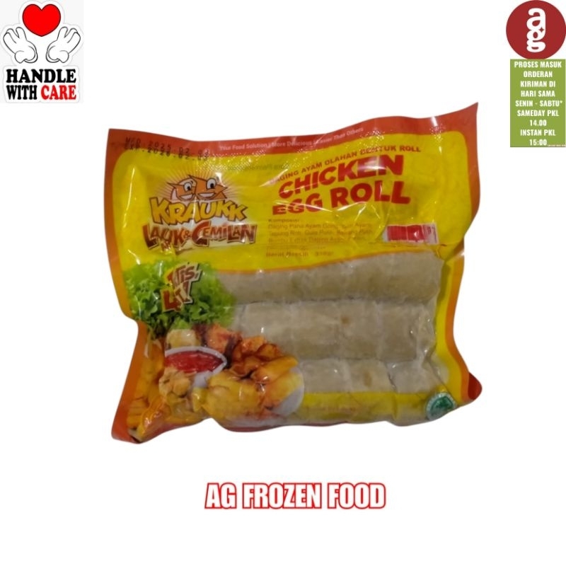 

Krauk Chiken Egg Roll Isi 3pcs 330 Gram