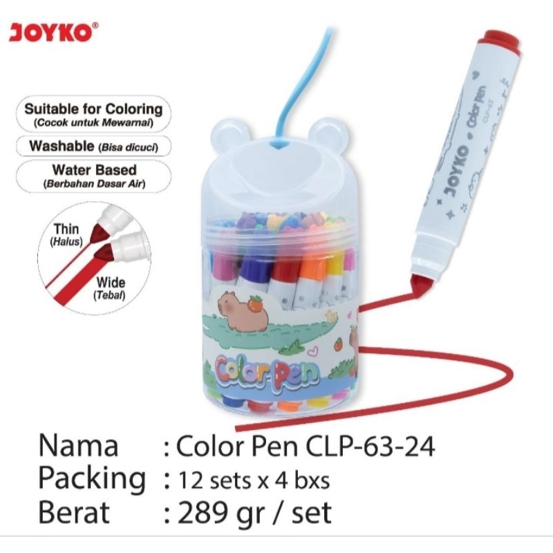 

colorbpen joyko CLP 63 24warna