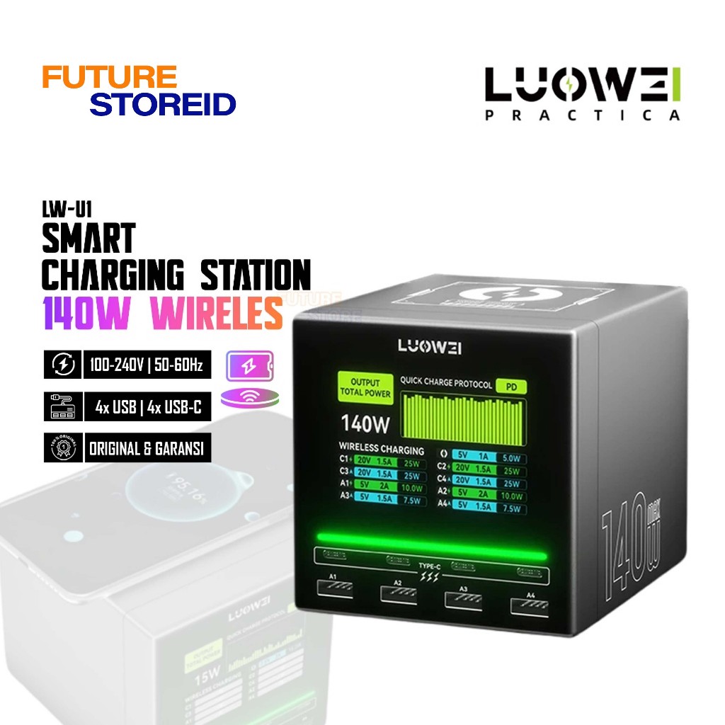 LW-U1 Raptor Luowei  Smart Charging Station - Charging Station With Fast Charging - Multi Port Charg