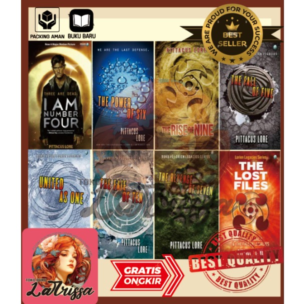 [INDONESIA] TERBAIK LORIEN LEGACIES SERIES : I AM NUMBER FOUR, THE POWER OF SIX, THE RISE OF NINE
