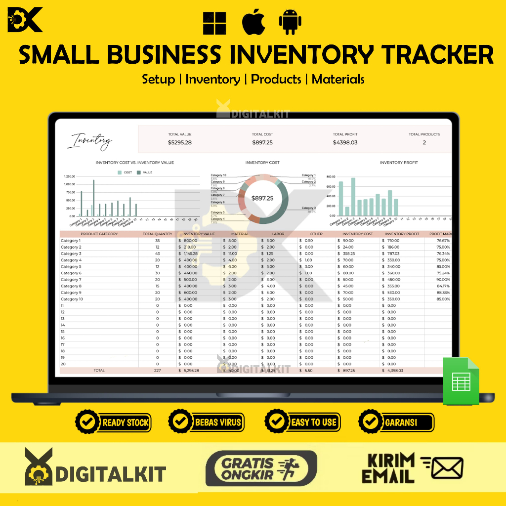 [T0035] Small Business Inventory Tracker | Stok Barang & Inventory Management
