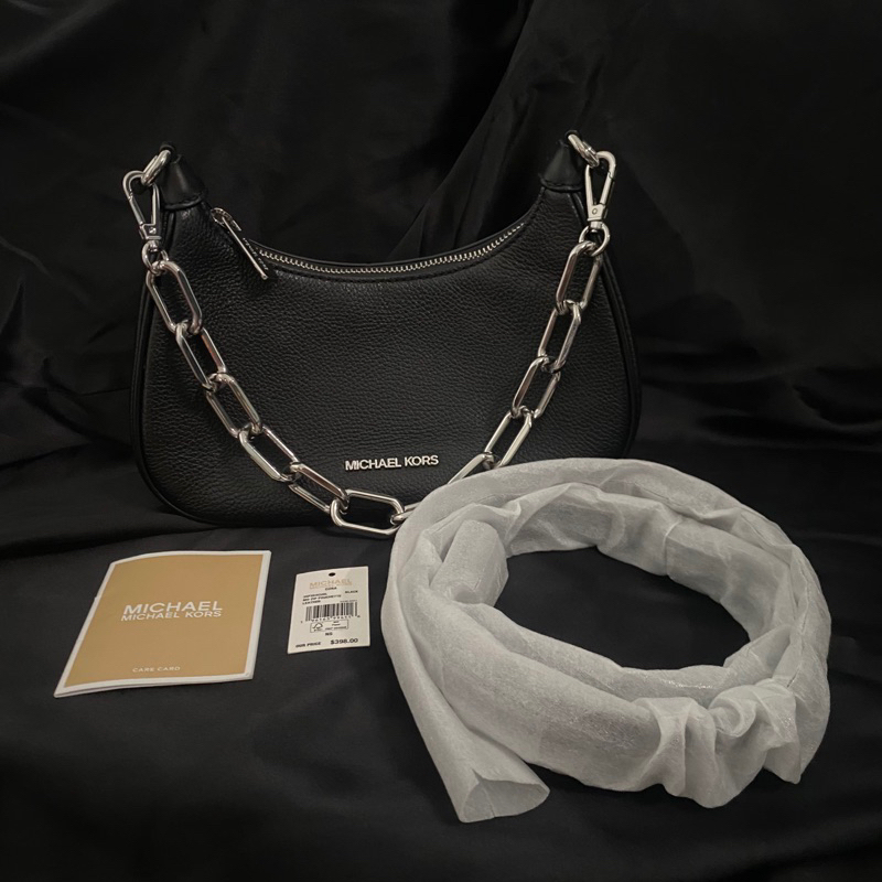 [LIKE NEW] MK Medium Cora Leather Zip Pouchette